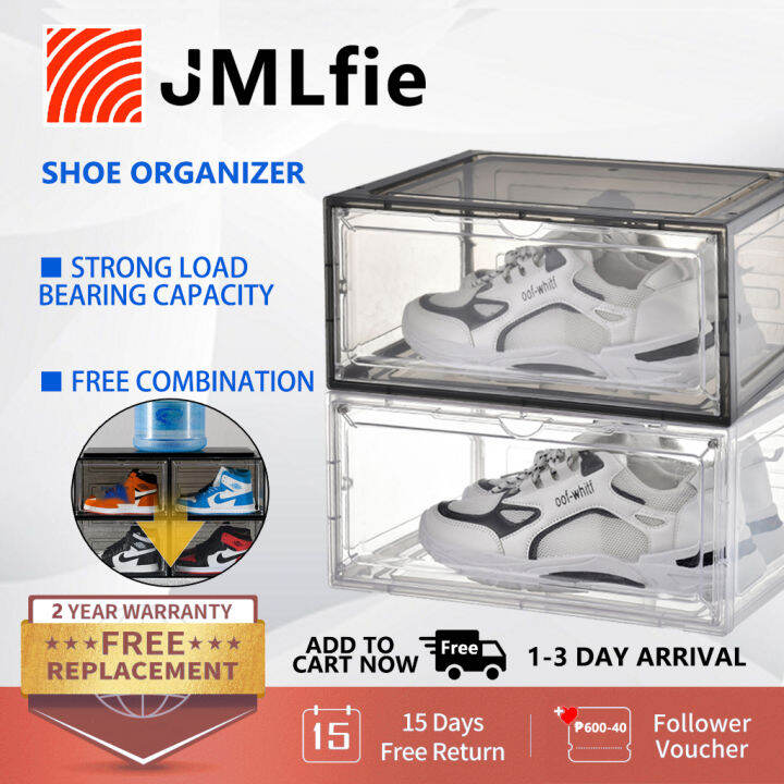 JMlfie Shoe Box Extra Large Size 13 US Shoes 46.5 Yards Transparent
