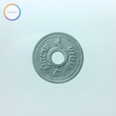 เหรียญ 5 สตางค์รู นิกเกิล ตราอุณาโลม-พระแสงจักร รัชกาลที่ 5 ร.ศ.128 #1