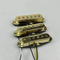 KR-1 set Guitar Pickups Single coil pickups Alnico 5 Pickups Golden Metal Cover For ST Guitar