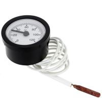 ‘；。、】= Dial Thermometer Capillary Temperature Gauge 0-120℃ Water &amp; Oil With 1M Sensor