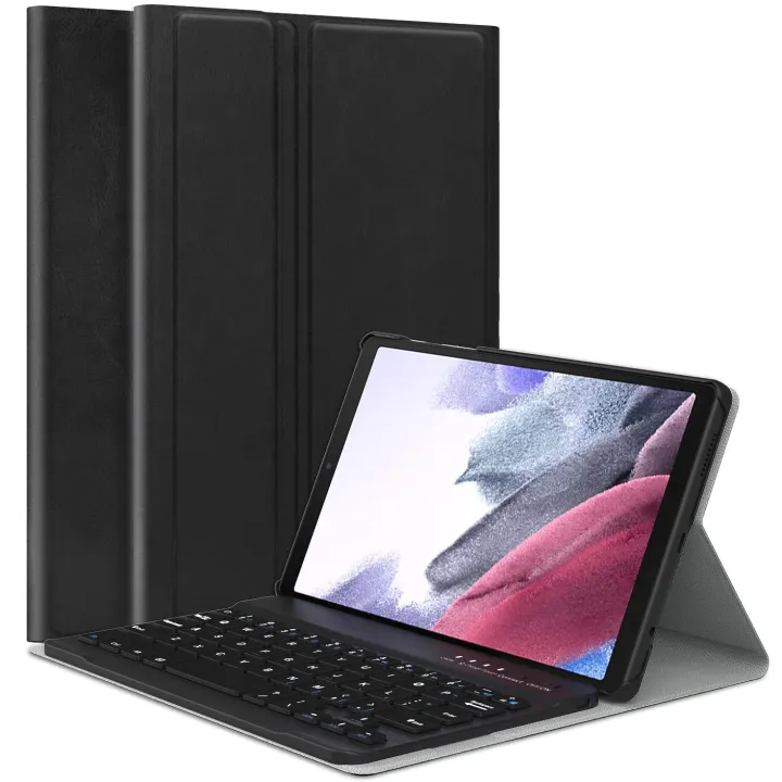 for Samsung Galaxy Tab A7 Lite Keyboard Case,Premium PU Leather Stand