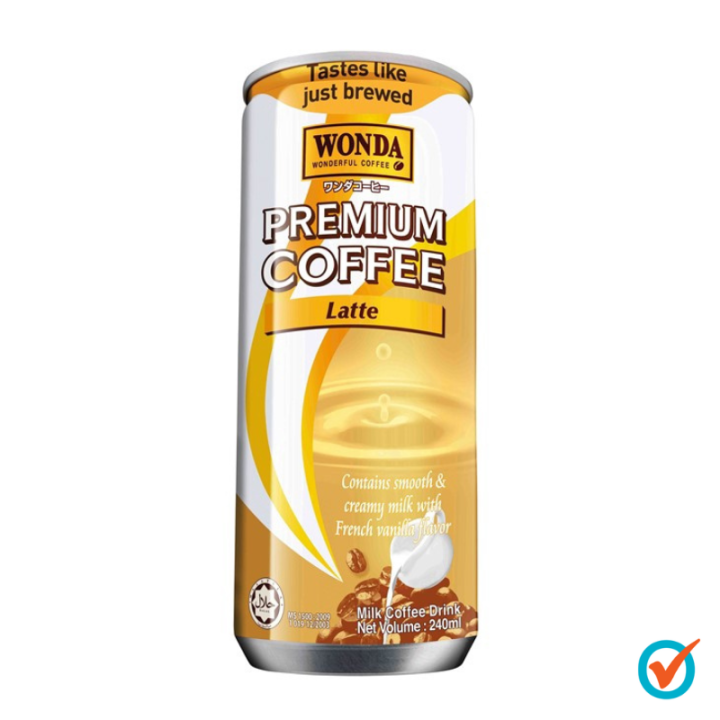 CLEARANCE] Wonda Coffee Latte Can 240ml (EXP: 22/Nov/2023) | Lazada