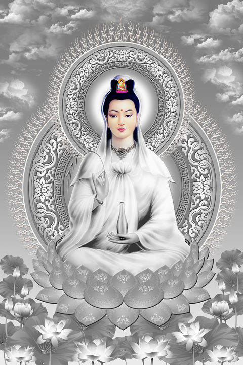 Tranh Phật Quan Âm sẽ đưa bạn đến với hình ảnh bậc thánh nữ cao quý với tấm lòng bao dung, xót thương cho mọi sinh linh trong thế gian.