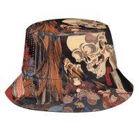 Gashadokuro Causal Cap Buckets Hat Skull Ghost Ukyo E Edo Japanese Traditional Old