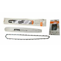 บาร์+โซ่ STIHL 18" สำหรับ MS180 (แท้ Made in Germany) STIHL 3005 008 4717 Rollomatic E Chain Saw Bar, 18-Inch