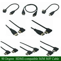 15cm 30cm 50CM 1m Mini Dual HDMI-compatible Male to Female Converter Up Down Right Left Angled Adapter HD Cable for DVD PS3 PC