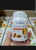 นมผึ้งนูโบลิก นมผึ้งโรยัลเจลลี่ นมผึ้งนูโบลิค นมผึ้ง royal jelly Nubolic 1500 mg. 6% 10HDA หลับสบาย หลับง่าย ผิวใส ดูอ่อนวัย กระปุกเล็ก 30 เม็ด