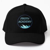 Froth Academy Baseball Cap Hat Summer Bonnet Solid Color Casquette Hip Hop Sun Fish Printed Czapka Sport Outdoor Black