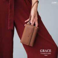 !Grace” Luxury Trifold Wallet with Wristlet