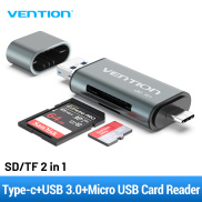 Vention Đầu đọc thẻ TF SD OTG chân cắm USB