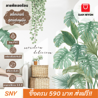 Siam Niyom สยามนิยม สติ๊กเกอร์ตกแต่งผนัง ลายพืชเขตร้อน สติกเกอร์ผนัง สติ๊กเกอร์ ผนัง สติ๊กเกอร์ติดผนัง สติกเกอร์ตกแต่งผนัง ตกแต่งผนัง