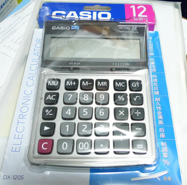 เครื่องคิดเลข-casio-gx-120s-mx-dx-120s-gx-dx-12s-คอมพิวเตอร์การเงินสำนักงานธุรกิจ