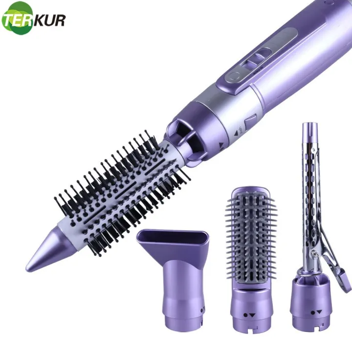 Negative Ion 4 In 1 Hot Air Brush Hair Dryer Comb Blowdryer Brushes Multifunction Straightener