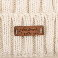 Wooden labels, personalized tags, knit labels, Custom Name, Handmade, Washable, for Handmade Items, Gifts (WD1438)