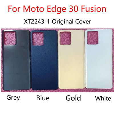 ของแท้สำหรับ Moto Edge 30 Fusion เคส XT2243-1ผ้าคลุมสำหรับเปลี่ยนอะไหล่อะไหล่เปลี่ยนประตูเคสด้านหลังโทรศัพท์