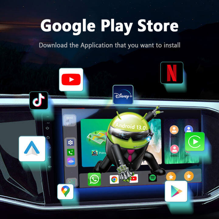 อะไหล่รถยนต์-carplay-กล่องทีวี-android-13-netflix-iptv-youtube-youtube-spotify-android-ไร้สายรถยนต์-play-ai-box-8-128g-สำหรับ-toyata-มาสด้าเกีย-benz-87tixgportz