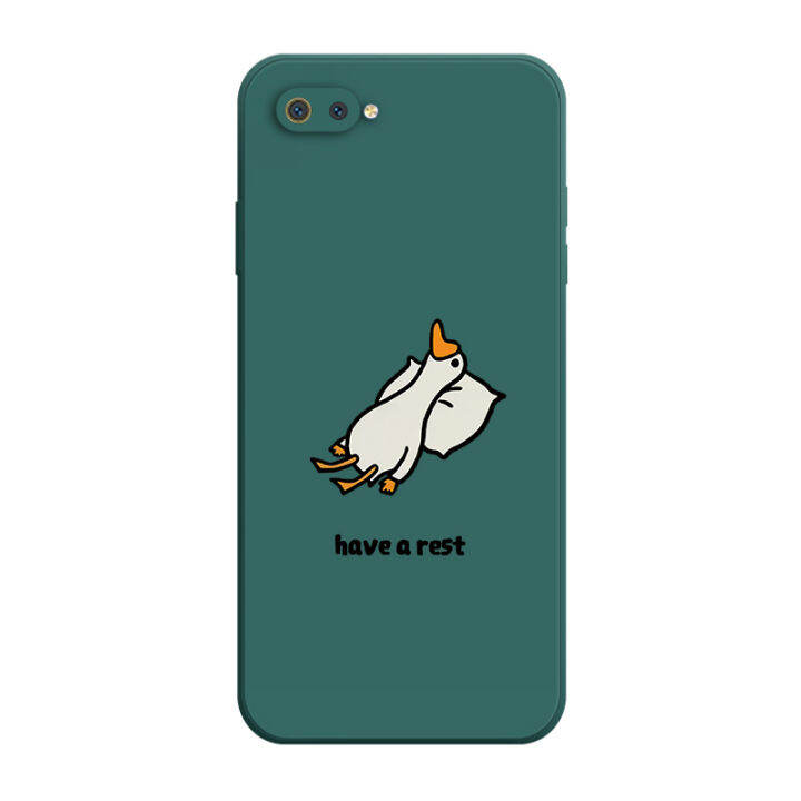 เคส-oppo-a1k-case-เคสการ์ตูนน่ารักเป็ดเคสซิลิโคนเหลว-flocking-ฝาครอบโทรศัพท์ป้องกัน-เคสโทรศัพท์