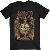 Hot sale The Slayer Eagle band graphic Mens 100% Cotton Round Neck Short Sleeve T-Shirt  Adult clothes