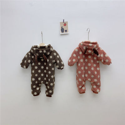 Baby Rompers Winter Warm Long Sleeve Jumpsuit Korean Newborn Baby Boy Girl Clothes Toddler Jumpsuit Kid Animal Pajamas Sleepsuit