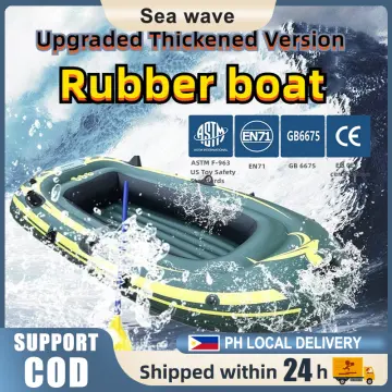 Inflatable boat canoe thickened rubber boat outdoor fishing boat