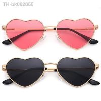 ❁℗ Fashion Womens Metal Heart Shaped Sunglasses Gradient Outdoor Goggles Female Eyewear UV400 Shades Metal Women Girls Sunglasses