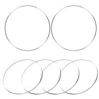 6Pcs 8 Inches Clear Acrylic Round Discs Thick Circle Sheets Plates Panel 0.12 Inch Thick for DIY Projects Crafts Setting