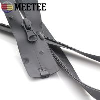 Meetee 2Pcs 15/18/20cm Close-End 50-150cm Open-End 5# Nylon Waterproof Zipper DIY Jacket Bag Invisible Decor Zip Sewing Material Door Hardware Locks F