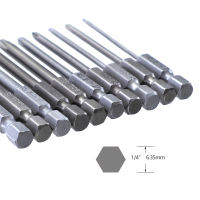 10pcsset 65mm Screwdriver Bit Set S2 Steel 14 Hex Shank Magnetic Screw Driver with Screw Bits Holder PH00PH0PH1PH2