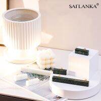 【LZ】☃☾  SAILANKA Mármore Latão Pedra Móveis Alças Moderno Branco Verde Redondo Puxa Armário Wardrobe Home Dresser Drawer Cabinet Knobs
