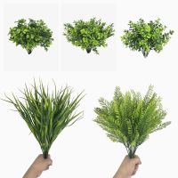 【DT】 hot  Artificial Flowers Plants Long Stem Plastic Persian Mimosa Home Office Table Centerpieces Garden Decoration Simulation Grass