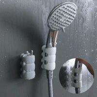 Cute Shower Head Holder Soft glue Handshower Bracket 8 Suction Cup Wall Fixed Base bathroom Faucet Accessories