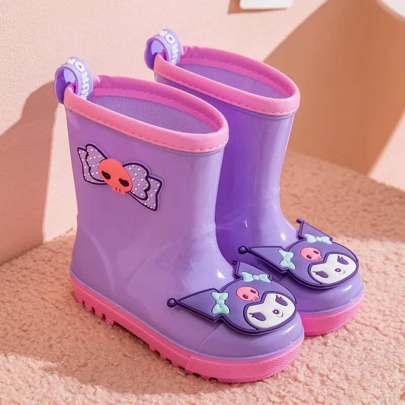 Kawaii Sanrio Hello Kitty Waterproof Shoes Anime Cute Children Students  Outdoor Non-slip and Lightweight Rain Boots Gumboots - Walmart.com