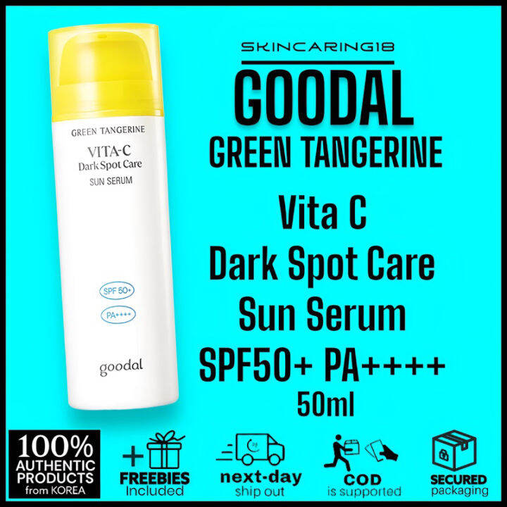 GOODAL Green Tangerine Vita C Dark Spot Care Sun Serum SPF50+ PA
