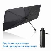 Foldable Car Sunshade Umbrella Type Sun Shade for Car Window Summer Sun Protection Heat Insulation Cloth for Car Front Shading