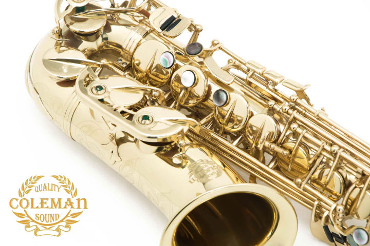 แซกโซโฟน-saxophone-alto-coleman-cl-331a-clear-lacquered