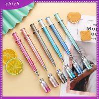 CHIZH 6Pcs กลองสำหรับทำงาน ปากกาน่ารักๆ พลาสติกสำหรับตกแต่ง ปากกาหมึกน่ารักแปลกใหม่ ของใหม่ ปากกาสำหรับเขียน ออฟฟิศสำหรับทำงาน