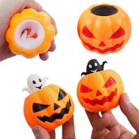 ฮาโลวีนน่ารักตลกฟักทอง Ghost Head Squeeze ของเล่น Happy Halloween Party ของขวัญเด็ก Trick หรือ Treat Props Party Favors