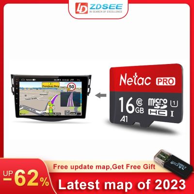 Latest 2023 offline micro SD card 16GB Map Andriod system Navigation radio free update Europe Russia spain middle east
