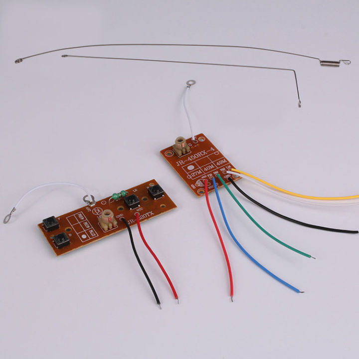 ชุดแผงวงจรเครื่องบังคับวิทยุ-diy-ความถี่-27-mhz-มีทั้งแผงตัวส่ง-และแผงตัวรับ-ใช้สำหรับควบคุมมอเตอร์-2-ตัว-4-ทิศทาง-เป็นวงจรบังคับวิทยุ-diy