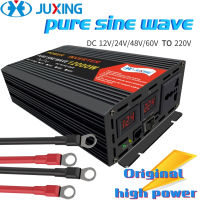 JUXING 12000W เพียวไซน์เวฟพลังงานอินเวอร์เตอร์แปลงในตัวหม้อแปลง DC12V / 24V / 48V / 60V ถึง AC220V พร้อมซ็อกเก็ต AC สำหรับ 1PH เครื่องปรับอากาศ / รถยนต์ / เครื่องใช้ในบ้าน / เดินทางกลางแจ้ง