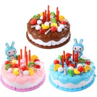 【hot】▨℗☃  37Pcs Pretend Fruit Birthday Cutting Children Food Games Boys