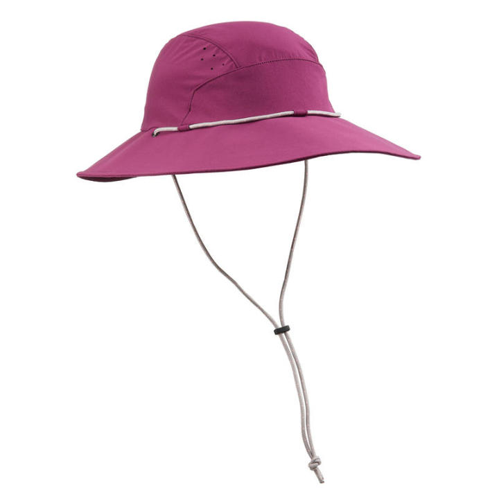 พร้อมส่ง-หมวกกันรังสียูวีสำหรับผู้หญิง-เพื่อการเทรคกิ้งบนภูเขา-womens-anti-uv-mountain-trekking-hat-trek-500