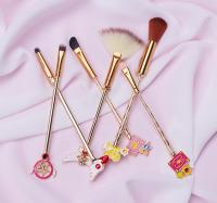 6pcsset Cardcaptor Sakura Unique Makeup Brushes Shape Set With Blush Eye Shadow Concealer Brush Cosmetic Beauty Tool Kit Hot