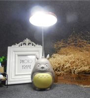 Kawaii Cartoon Totoro Lamp 3 Choice Rechargeable Table Lamp Led Night Light Reading for Kids Gift Home Decor Novelty Lightings