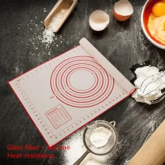 60*40cm Non-Stick Silicone Baking Mat Kneading Dough Pad Paste Flour Table  Sheet Heat