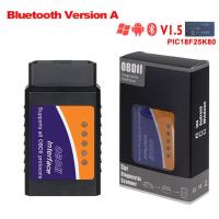 เครื่องอ่านรหัส Mini Obdii/ios Android เครื่องมือวินิจฉัยโอบีดีสำหรับรถ327 ELM Bluetooth /Wifi สแกน PIC18F25K80 OBD2 V1.5ใหม่ ELM327