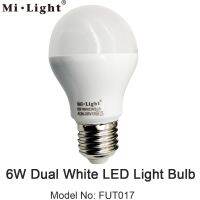 【☸】 pkdibm AC85-265V E27 2.4ก. 6W สีอุณหภูมิปรับได้สีขาวคู่ (Cw/ WW) CCT หลอดไฟ LED FUT017การควบคุมระยะไกลแบบไร้สาย