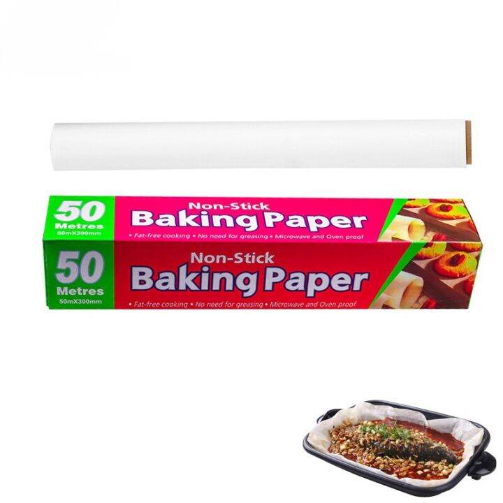 Disposable Baking Paper Lined Baking Tray Non Stick Parchment Paper ...