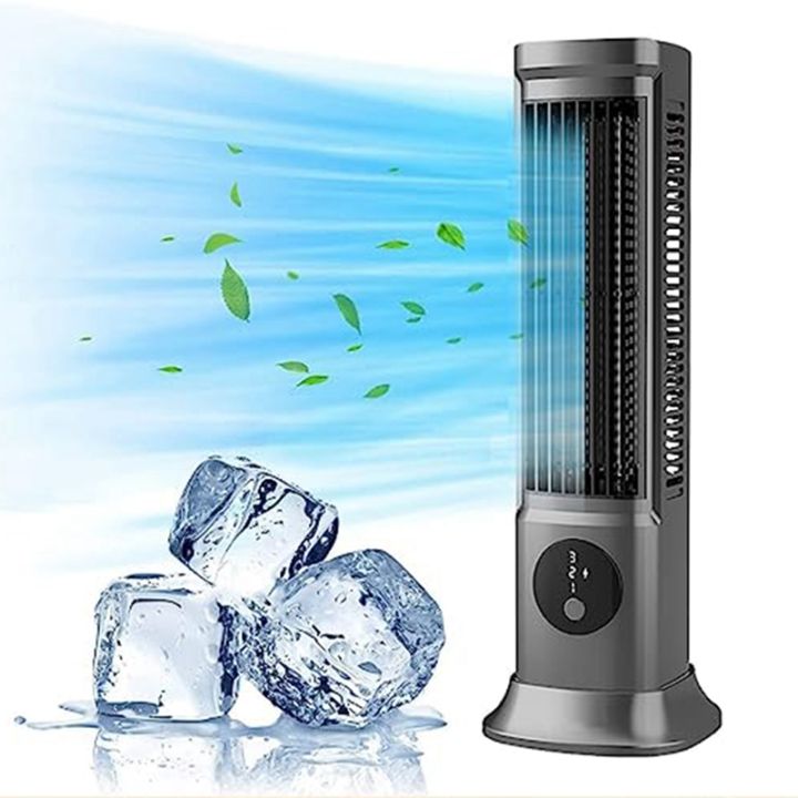desktop-bladeless-fan-silent-table-tower-fan-portable-air-conditioner-usb-rechargeable-3-speeds-black
