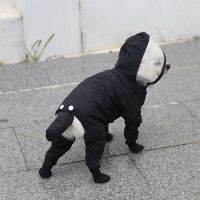 Pet Dog Hooded All-inclusive Raincoat Big And Small Pet Clothing Four-legged One-piece Waterproof Windshield Cat Jacket